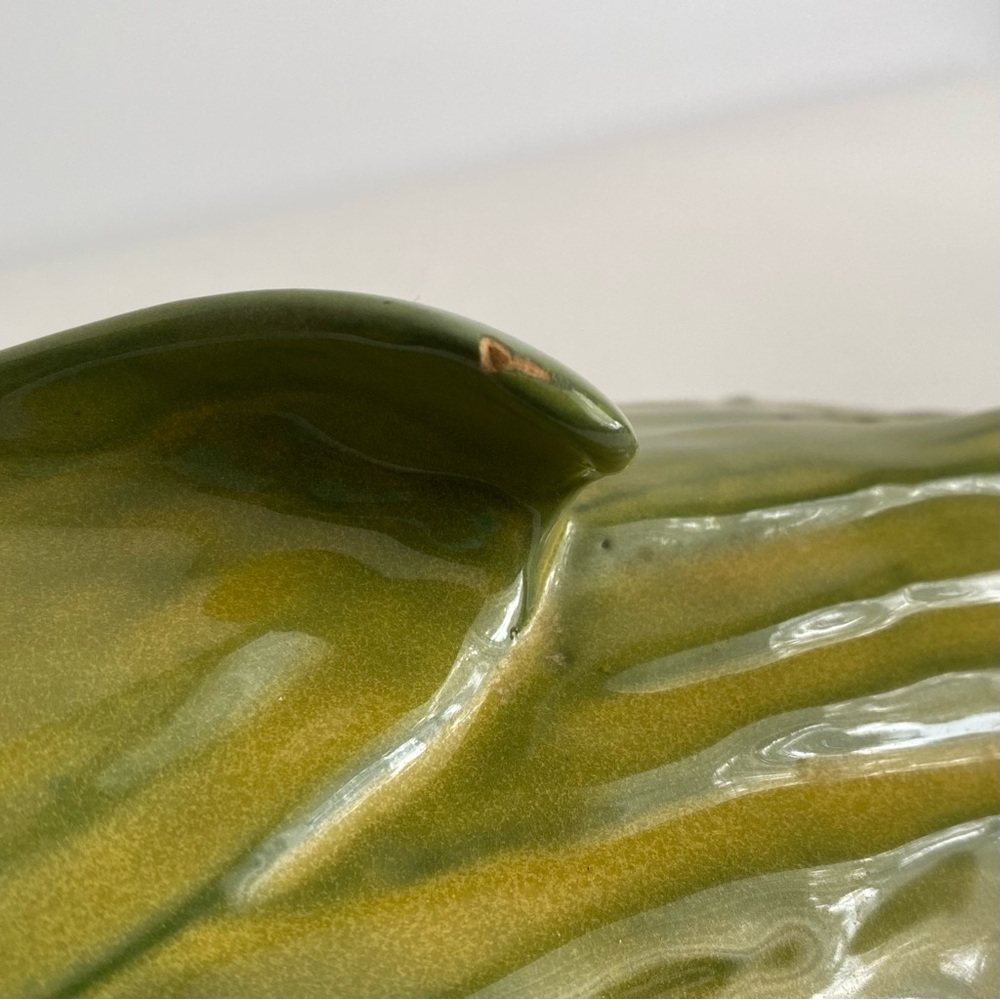 Shawnee USA Corn King Vintage Green and Yellow Corn Shaped Ceramic Dish 74 - Picture 6 of 10
